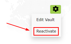 reactivate vault